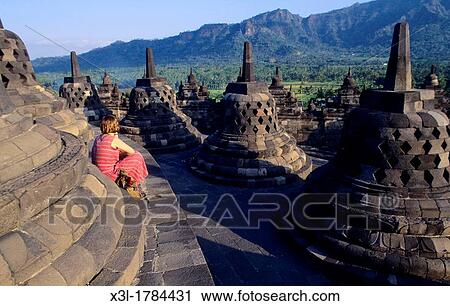 Tourist in Borobudur Buddhist Temple Java Indonesia View Large Photo Image Stock Image - Tourist in Borobudur Buddhist Temple Java Indonesia. Fotosearch