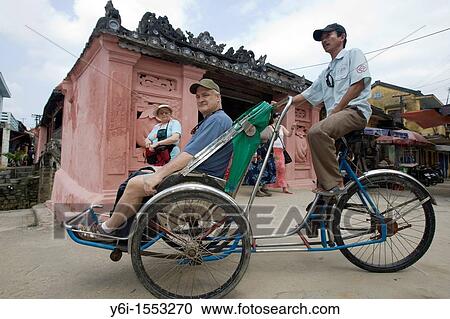 Tourist rickshaw at landmark Japanese Covered Bridge Hoi An Vietnam View Large Photo Image Stock Image - Tourist rickshaw at landmark Japanese Covered Bridge Hoi An Vietnam. Fotosearch