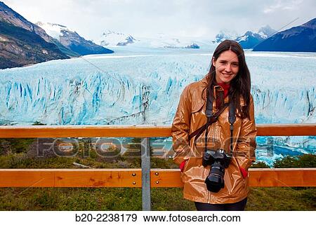 Tourist taking pictures. Perito Moreno glacier. Los Glaciares National Park. Near EL Calafate. Santa Cruz province. Patagonia. Argentina. View Large Photo Image Stock Photo - Tourist taking pictures. Perito Moreno glacier. Los Glaciares National Park. Near EL Calafate. Santa Cruz province. Patagonia. Argentina.. Fotosearch