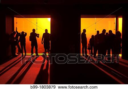TOURISTS AT OBSERVATION DECK OF WILLIS TOWER CHICAGO ILLINOIS USA View Large Photo Image Stock Photo - TOURISTS AT OBSERVATION DECK OF WILLIS TOWER CHICAGO ILLINOIS USA. Fotosearch