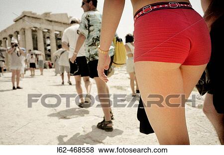 Tourists by the Parthenon, Acropolis, Athens. Greece View Large Photo Image Stock Photo - Tourists by the Parthenon, Acropolis, Athens. Greece. Fotosearch