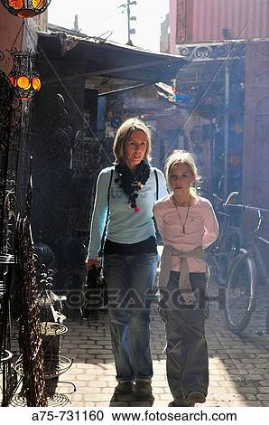 Tourists. Marrakech, Morocco View Large Photo Image Stock Image - Tourists. Marrakech, Morocco. Fotosearch