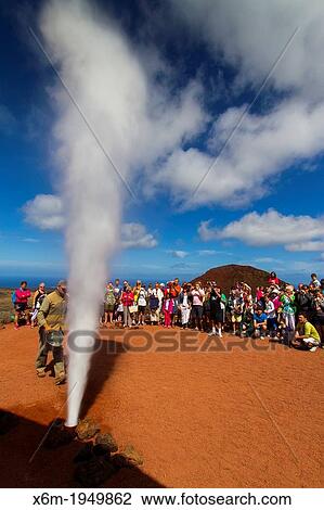 Tourists. Timanfaya National Park. Lanzarote, Canary Islands, Atlantic Ocean, Spain. View Large Photo Image Stock Image - Tourists. Timanfaya National Park. Lanzarote, Canary Islands, Atlantic Ocean, Spain.. Fotosearch