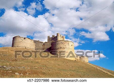 Stock Photograph - Tovar castle. Berlanga de Duero, Soria province, Castilla Leon, Spain.. Fotosearch