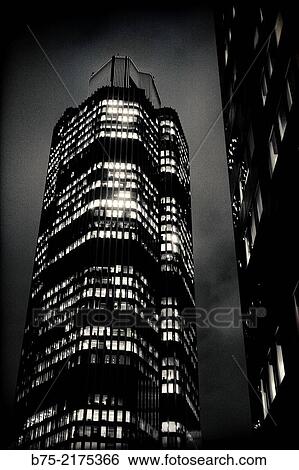 Tower 42 building, at night with the lights on in the windows in the city of London, England, UK, Europe View Large Photo Image Stock Photograph - Tower 42 building, at night with the lights on in the windows in the city of London, England, UK, Europe. Fotosearch