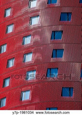 Picture - Tower by Toyo Ito in Pla? a Europa, Hospitalet de Llobregat. Barcelona province, Catalonia, Spain.. Fotosearch