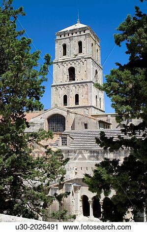 Tower of Saint Trophimus cathedral 12th century, monument declarated World Heritage by UNESCO. Arles, Bouches-du-Rh? ne department, in Provence-Alpes-C? te d? Azur, France. View Large Photo Image Stock Image - Tower of Saint Trophimus cathedral 12th century, monument declarated World Heritage by UNESCO. Arles, Bouches-du-Rh? ne department, in Provence-Alpes-C? te d? Azur, France.. Fotosearch