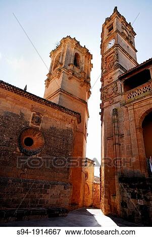 Towers of the Trinity church of Alcaraz town, Albacete province, Spain View Large Photo Image Stock Photo - Towers of the Trinity church of Alcaraz town, Albacete province, Spain. Fotosearch