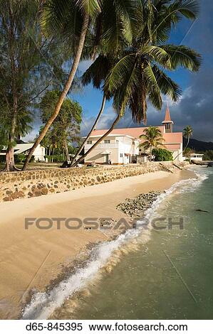 Town church in the morning, Anse Royale, Mahe island, Seychelles View Large Photo Image Stock Photography - Town church in the morning, Anse Royale, Mahe island, Seychelles. Fotosearch