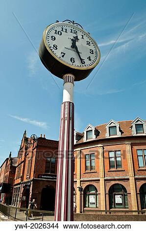 Town Clock, Chester, Cheshire, UK. View Large Photo Image Picture - Town Clock, Chester, Cheshire, UK.. Fotosearch