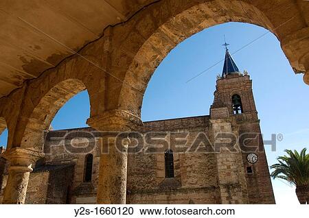 Town hall and Church of the Purisima Concepcion, Zufre, Huelva-province, Spain, View Large Photo Image Stock Image - Town hall and Church of the Purisima Concepcion, Zufre, Huelva-province, Spain,. Fotosearch