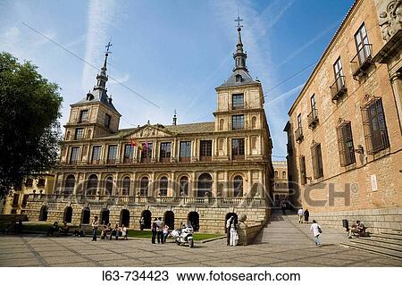 Town Hall in Plaza del Consistorio, Toledo. Castilla-La Mancha, Spain View Large Photo Image Stock Image - Town Hall in Plaza del Consistorio, Toledo. Castilla-La Mancha, Spain. Fotosearch