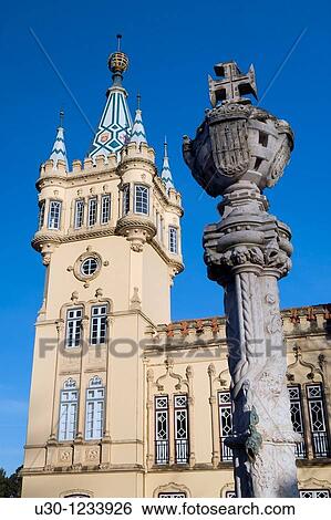 Town Hall of Sintra UNESCO World Heritage Lisboa District Portugal View Large Photo Image Stock Photograph - Town Hall of Sintra UNESCO World Heritage Lisboa District Portugal. Fotosearch