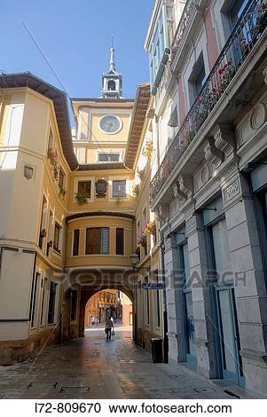 Stock Image - Town Hall, Oviedo. Asturias, Spain. Fotosearch
