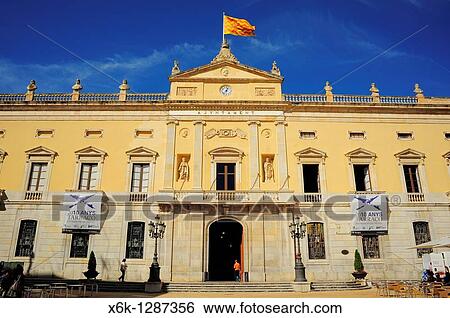 Town Hall, Tarragona, Catalonia, Spain. View Large Photo Image Stock Photograph - Town Hall, Tarragona, Catalonia, Spain.. Fotosearch