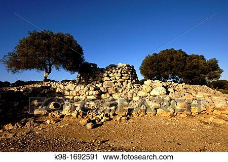Town Talai? tic, Capocorb Vell, Bronze Age, Llucmajor, Migjorn County Majorca, Balearic Islands Spain View Large Photo Image Stock Image - Town Talai? tic, Capocorb Vell, Bronze Age, Llucmajor, Migjorn County Majorca, Balearic Islands Spain. Fotosearch
