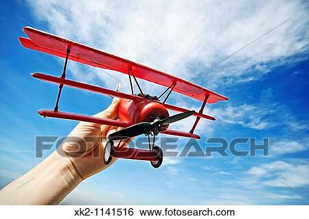 Toy airplane View Large Photo Image Stock Photograph - Toy airplane. Fotosearch