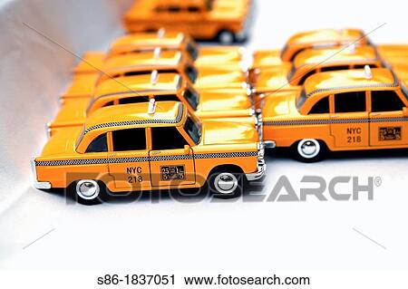 Toy Replicas of Checker New York City Taxi Cabs View Large Photo Image Stock Image - Toy Replicas of Checker New York City Taxi Cabs. Fotosearch