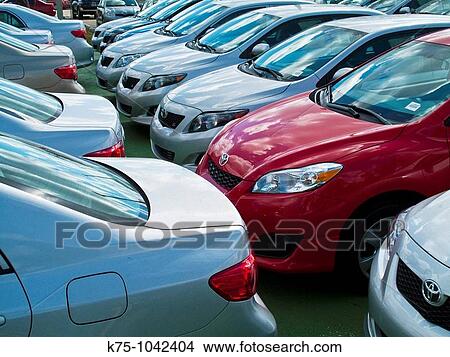 Toyota cars for sale View Large Photo Image Picture - Toyota cars for sale. Fotosearch