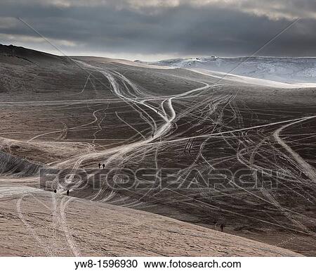 Tracks in ash from Eyjafjallajokull volcano eruption, Iceland Spring 2010 View Large Photo Image Stock Image - Tracks in ash from Eyjafjallajokull volcano eruption, Iceland Spring 2010. Fotosearch