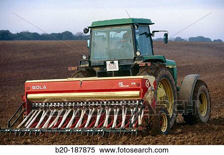 Tractor, cereal sower. Villahoz. Burgos province. Spain View Large Photo Image Stock Photography - Tractor, cereal sower. Villahoz. Burgos province. Spain. Fotosearch