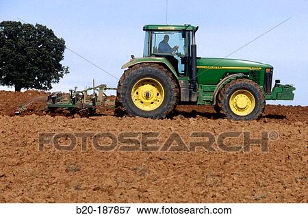 Tractor. Spain View Large Photo Image Stock Photo - Tractor. Spain. Fotosearch