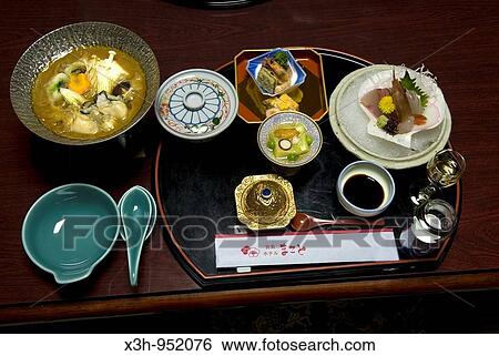 traditional breakfast at ryokan Makoto, Miyajima island, Japan View Large Photo Image Stock Photograph - traditional breakfast at ryokan Makoto, Miyajima island, Japan. Fotosearch