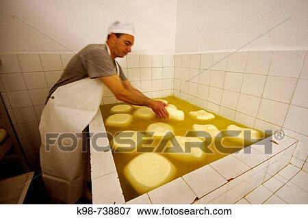 Traditional cheese-making in Es Tudons farmstead, Ciutadella. Minorca, Balearic Islands, Spain View Large Photo Image Stock Photo - Traditional cheese-making in Es Tudons farmstead, Ciutadella. Minorca, Balearic Islands, Spain. Fotosearch