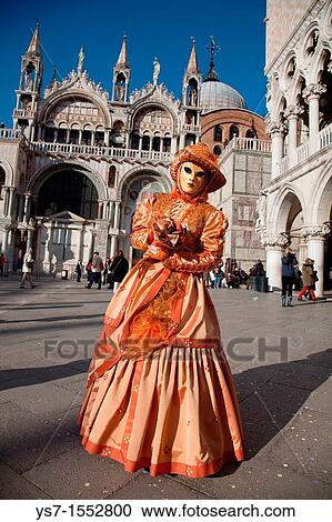 Traditional costumes in Saint Mark's square, during Venice carnival, Venice, Italy, europe View Large Photo Image Stock Image - Traditional costumes in Saint Mark's square, during Venice carnival, Venice, Italy, europe. Fotosearch