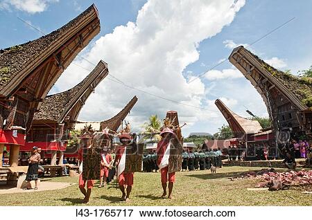 Stock Photo - traditional funeral ceremony in Tana toraja, sulawesi, indonesia. Fotosearch