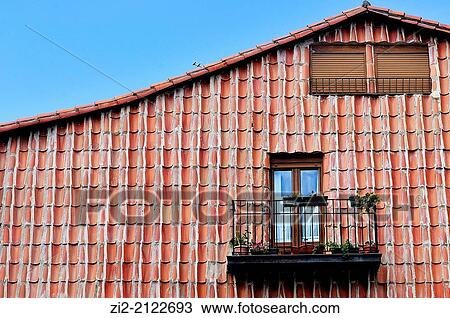 Stock Image - Traditional house. B? jar, Salamanca, Spain.. Fotosearch