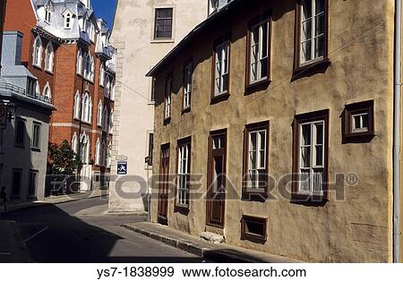 Traditional houses in Quebec city, Quebec, Canada, North America View Large Photo Image Stock Photo - Traditional houses in Quebec city, Quebec, Canada, North America. Fotosearch