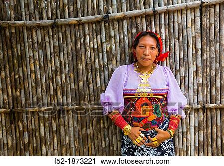 Traditional jewelry, Kuna ethnic group village, San Blas archipelago, Kuna Yala Region, Panama, Central America, America View Large Photo Image Stock Image - Traditional jewelry, Kuna ethnic group village, San Blas archipelago, Kuna Yala Region, Panama, Central America, America. Fotosearch