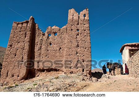 traditional kasbah in the Southern Atlas Mountains, Morocco View Large Photo Image Stock Image - traditional kasbah in the Southern Atlas Mountains, Morocco. Fotosearch