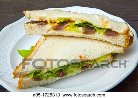 Stock Image - Traditional pintxos in Bilbao. Bizkaia. Vizcaya. Pais Vasco. Euskadi. Basque Country. Spain.. Fotosearch