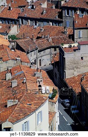 Traditional red roofs of Marseille, France. View Large Photo Image Stock Photo - Traditional red roofs of Marseille, France.. Fotosearch