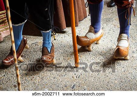 Traditional shoes or clogs or almadreas. Fiesta del Orujo (Orujo fair). Potes, Comarca de Li? bana, Cantabria, Spain. View Large Photo Image Stock Image - Traditional shoes or clogs or almadreas. Fiesta del Orujo (Orujo fair). Potes, Comarca de Li? bana, Cantabria, Spain.. Fotosearch
