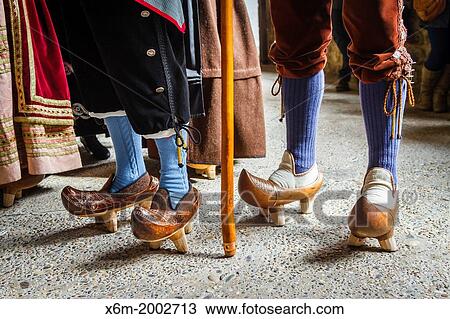 Traditional shoes or clogs or almadreas. Fiesta del Orujo (Orujo fair). Potes, Comarca de Li? bana, Cantabria, Spain. View Large Photo Image Stock Image - Traditional shoes or clogs or almadreas. Fiesta del Orujo (Orujo fair). Potes, Comarca de Li? bana, Cantabria, Spain.. Fotosearch