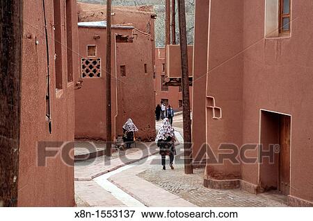 Traditional village houses, Abyaneh, province Isfahan, Iran View Large Photo Image Stock Photo - Traditional village houses, Abyaneh, province Isfahan, Iran. Fotosearch