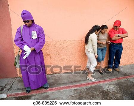 Traditionally dressed men and boys for Easter procession, Antigua, Sacatepequez, Guatemala View Large Photo Image Stock Photograph - Traditionally dressed men and boys for Easter procession, Antigua, Sacatepequez, Guatemala. Fotosearch