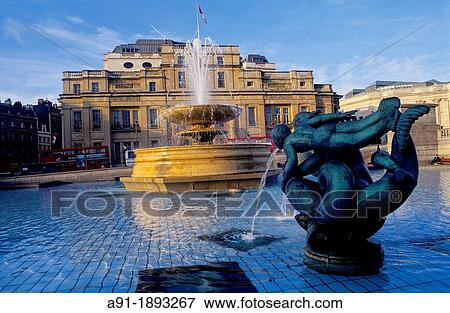 Trafalgar Square, London, England, UK View Large Photo Image Stock Photo - Trafalgar Square, London, England, UK. Fotosearch