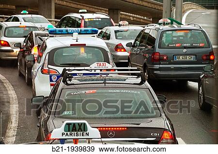 Stock Photo - Traffic around Roissy - Charles De Gaulle Paris Airport, France. Fotosearch