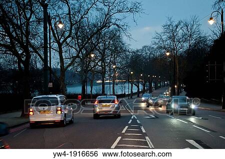 Traffic at dusk on Chelsea Embankment, Chelsea, London, SW3, UK View Large Photo Image Stock Photograph - Traffic at dusk on Chelsea Embankment, Chelsea, London, SW3, UK. Fotosearch