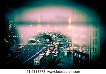 Traffic. Barcelona, Catalonia, Spain. View Large Photo Image Stock Photo - Traffic. Barcelona, Catalonia, Spain.. Fotosearch