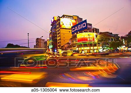 Picture - Traffic. Ho Chi Minh City (formerly Saigon). South Vietnam.. Fotosearch