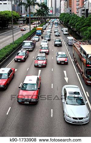 Stock Photo - Traffic, Hong Kong, China, Asia. Fotosearch