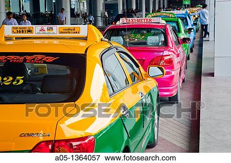 Traffic in Bangkok, Taxi, Thailand, Southeast Asia. View Large Photo Image Stock Photo - Traffic in Bangkok, Taxi, Thailand, Southeast Asia.. Fotosearch