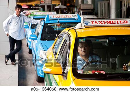 Traffic in Bangkok, Taxi, Thailand, Southeast Asia. View Large Photo Image Stock Photo - Traffic in Bangkok, Taxi, Thailand, Southeast Asia.. Fotosearch