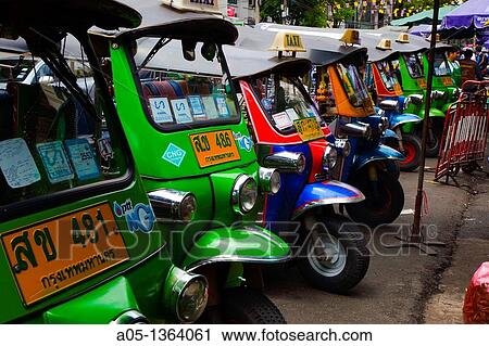 Traffic in Bangkok, Tuk Tuk o Rickshaw, Thailand, Southeast Asia. View Large Photo Image Stock Image - Traffic in Bangkok, Tuk Tuk o Rickshaw, Thailand, Southeast Asia.. Fotosearch