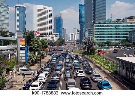 Traffic, Jakarta, Java, Indonesia, Southeast Asia View Large Photo Image Stock Image - Traffic, Jakarta, Java, Indonesia, Southeast Asia. Fotosearch